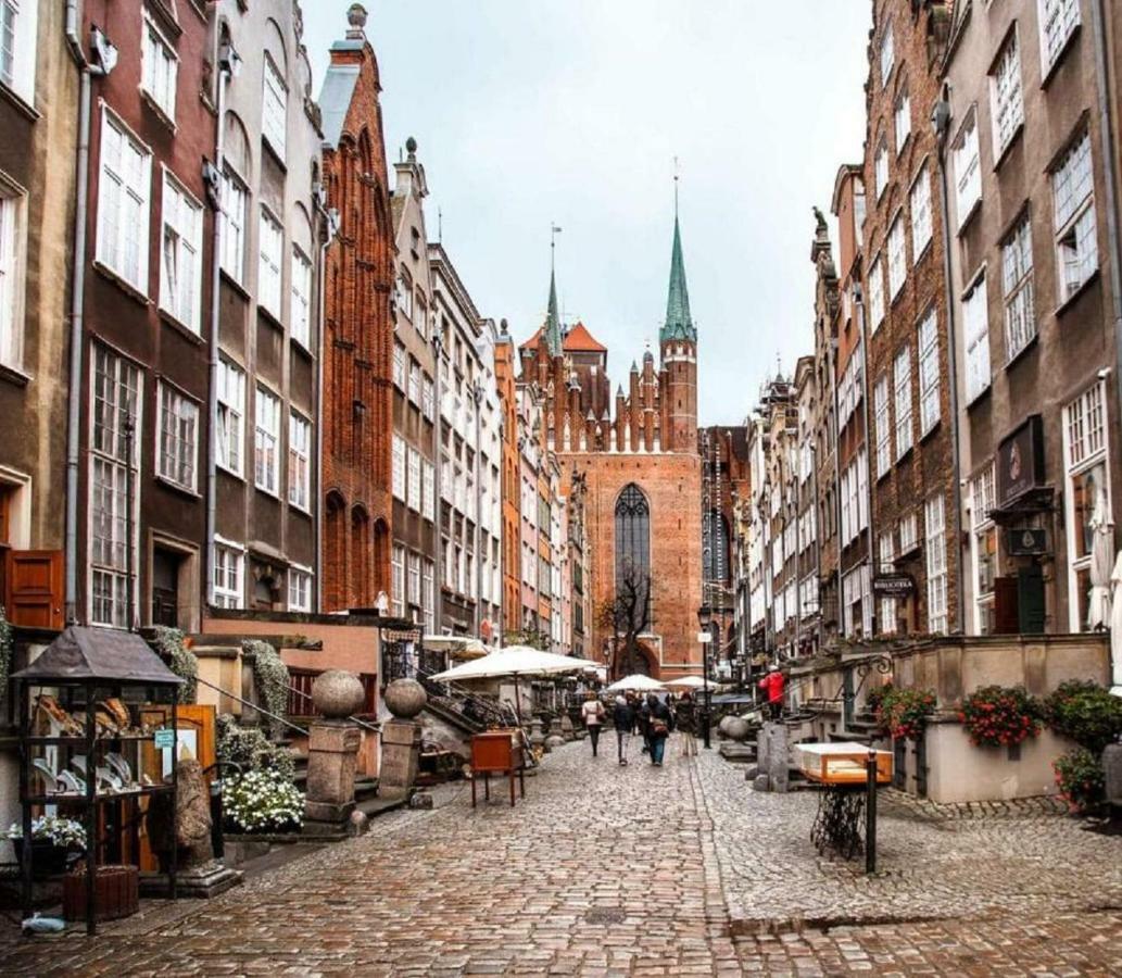 3-Rooms Apartment With Balcony By The Oldtown Gdansk Bagian luar foto